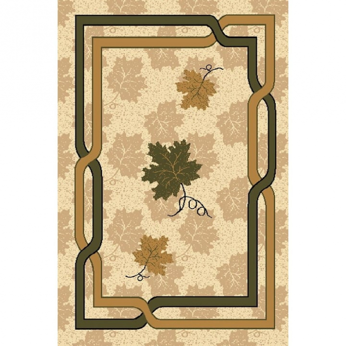 Covor Sufragerie/Dormitor, Model Anastasia 523, Bej/Verde [4]