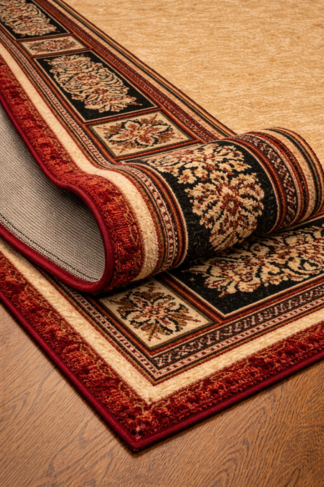 Covor Sufragerie/Dormitor, Model Timbre 518/120, Bej/Grena [4]