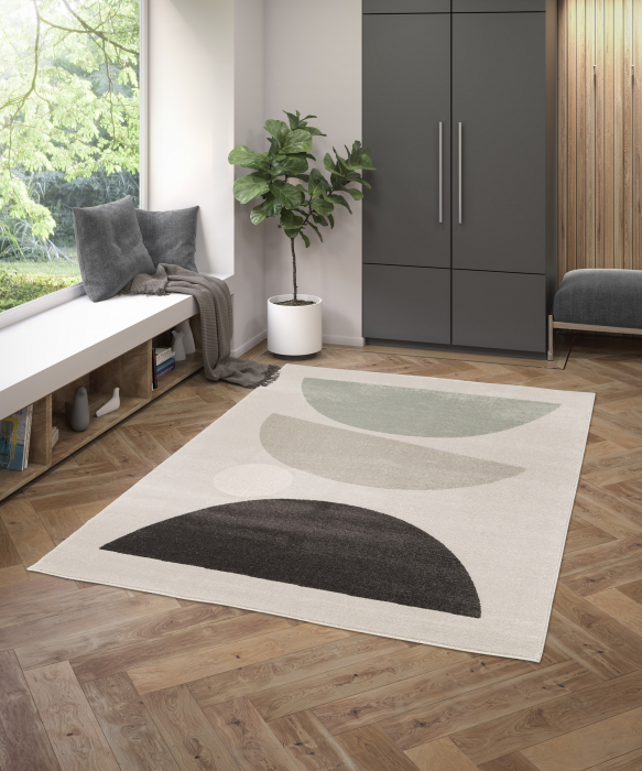 Covor Sufragerie/Dormitor, Model Union 32318/481, Dreptunghiular, Gri [8]