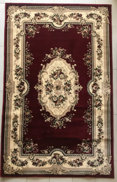 Covor Sufragerie, Model 575, Covor Dreptunghiular, Rosu [4]