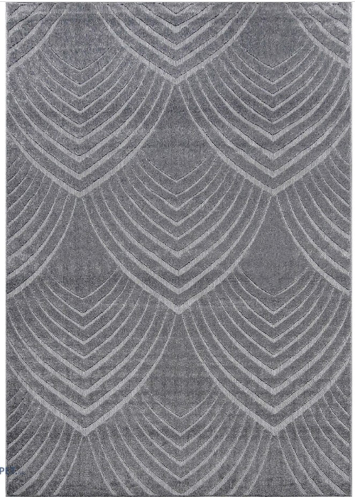 Covor Sufragerie, Model Oksi 38009/608, Dreptunghiular, Gri [5]