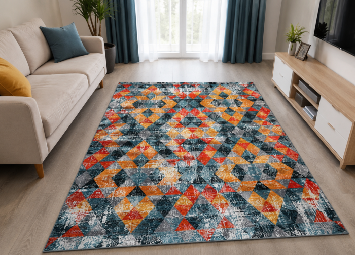 Covor Sufragerie, Model Vintage 11402/114, Multicolor [1]