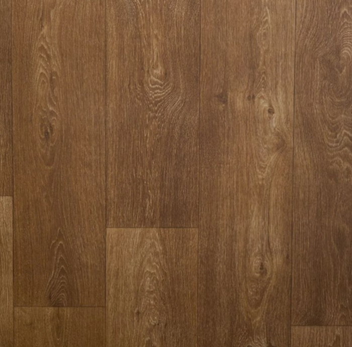 Covorul PVC linoleumÂ CountryÂ Dark Confort, Latimi 1 m, 1.5 m, 2 m si 2,5 m, Maro inchis/Imitatie parchet, Suport PÃ¢slÄƒ [1]