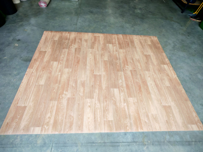 Covorul PVC linoleum Oak Prestige 098-2, 2 m, 2.5 m, 3 m, Crem/Bej Suport Pasla [4]
