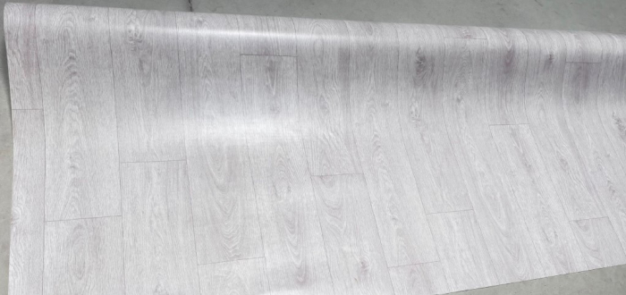 Covorul PVC linoleum Brown Board 82-20, Latimi  2 m, 2.5 m, 3 m , Suport pasla, Gri [4]