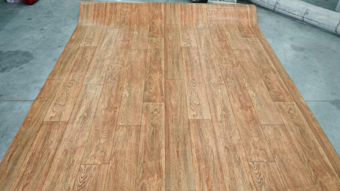 Covorul PVC linoleum Plank 069, Latimi 1 m, 1.5 m, 2 m si 2,5 m, 3 m, 3.5 m , Maro/Imitatie parchet, Suport pasla [2]