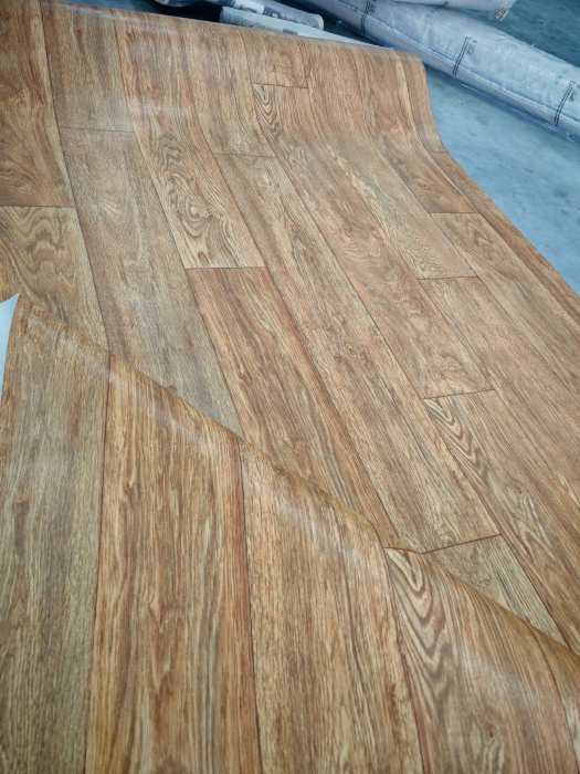 Covorul PVC linoleum Plank 069, Latimi 1 m, 1.5 m, 2 m si 2,5 m, 3 m, 3.5 m , Maro/Imitatie parchet, Suport pasla [6]