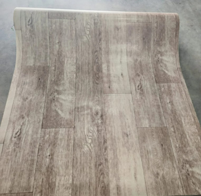 Covorul PVC linoleum Silver Oak 97-1, 1.5 m, 2 m, 2.5 m, 3 m, Crem/Bej Suport Pasla [5]