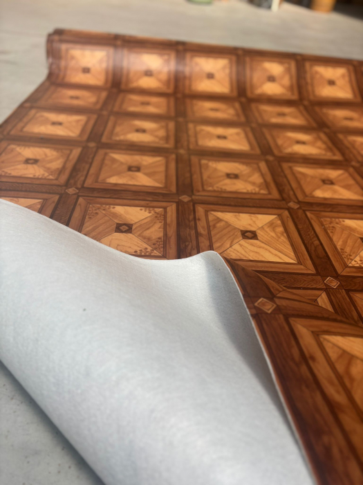 Covorul PVC linoleumÂ Victoria, Latimi 1.5 m/ 2m , Maro, Suport PÃ¢slÄƒ [5]
