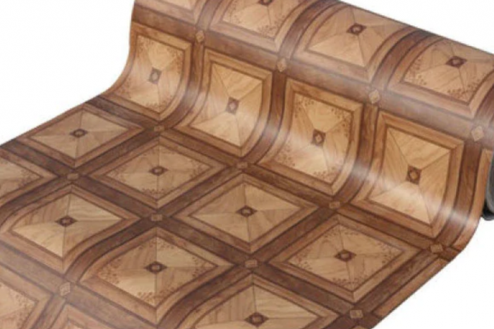 Covorul PVC linoleumÂ Victoria, Latimi 1.5 m/ 2m , Maro, Suport PÃ¢slÄƒ [6]