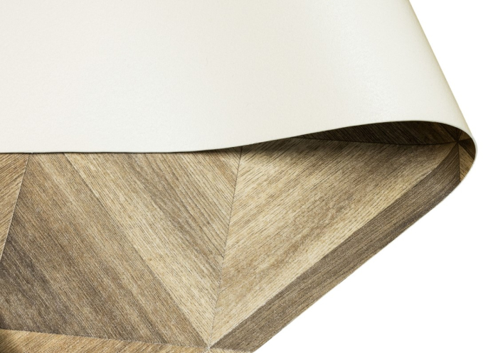 Linoleum Model Parchet KEMPSTON 661, Latime 200 cm, Bej/Maro [2]