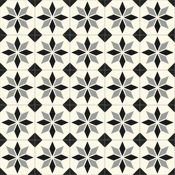 Linoleum Model Scottsdale 099, Latime 200 cm, Alb/Negru [3]