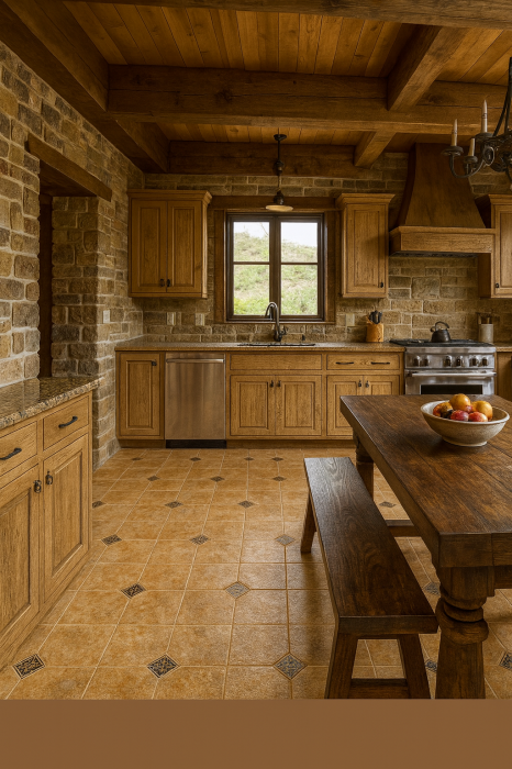 Linoleum PVC, Model Kelso 7099, Latime 200 cm, Bej [1]