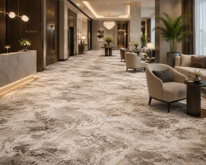 Mochetă Itea 42016/102 Bej, Lățime 400 cm, Festonată, Design Abstract Elegant [2]