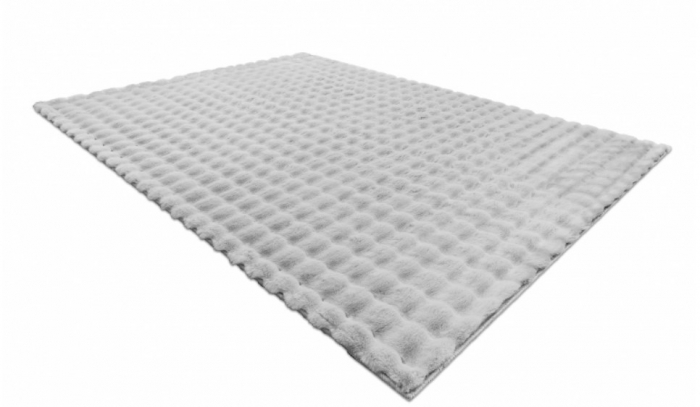 Model Blana Iepure Lop 076, Covor Sufragerie/Dormitor, Efect 3D, Gri [13]
