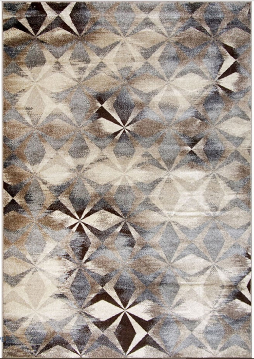 Traversa Hol, Model Caleidoscop 13038/116, Festonata la capete, Latime 120 cm, Bej/Crem [5]