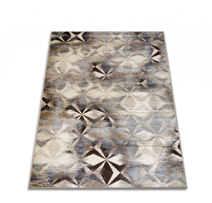 Traversa Hol, Model Caleidoscop 13038/116, Festonata la capete, Latime 120 cm, Bej/Crem [4]