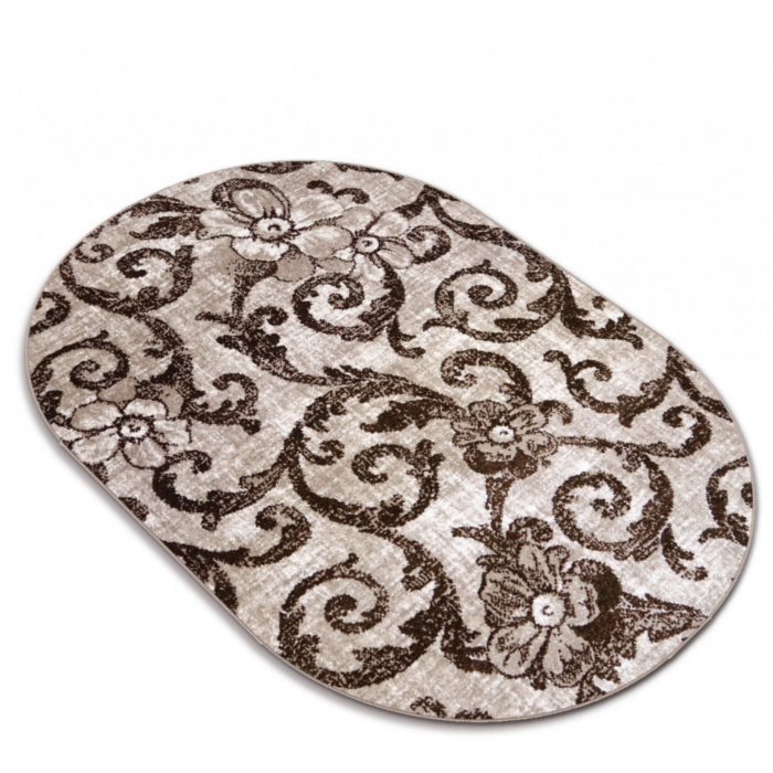 Model Cappuccino 16003, Covor Oval, Maro [2]