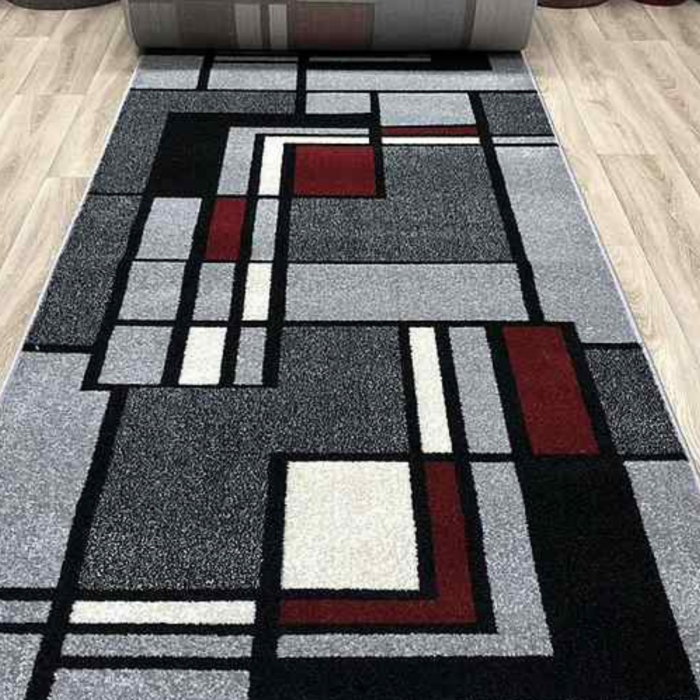 Traversa Hol, Model Cappuccino 16406, Festonata, Latime 80 cm, Gri [6]