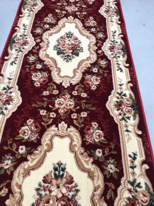 Traversa, Model Clasic 570/210, Festonata, Latime 80 cm, Crem/Rosu [2]