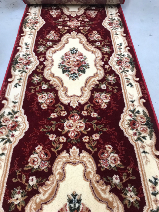 Traversa, Model Clasic 570/210, Festonata, Latime 80 cm, Crem/Rosu [10]