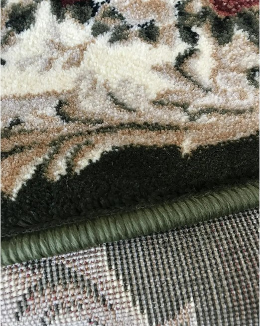 Traversa Hol, Model Clasic 574/310, Traversa Latime 80 cm, Verde/Crem, Festonata la capete [4]