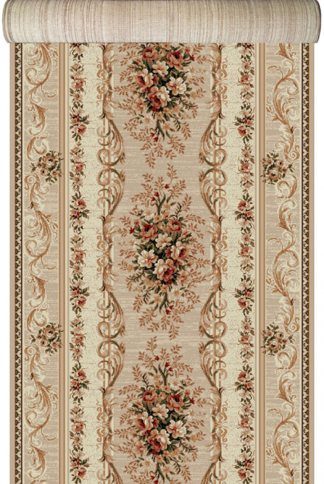 Traversa Hol, Model Clasic 535/106, Festonata, Latime 150 cm, Crem Bej [3]