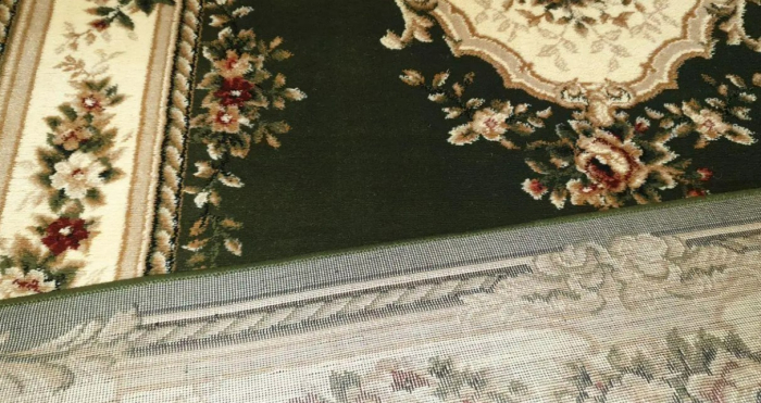Traversa Hol, Model Clasic 574/310, Traversa Latime 80 cm, Verde/Crem, Festonata la capete [3]