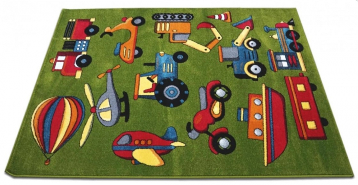 Model Copii 11242, Covor Dreptunghiular, 160 x 230 cm, Verde [6]