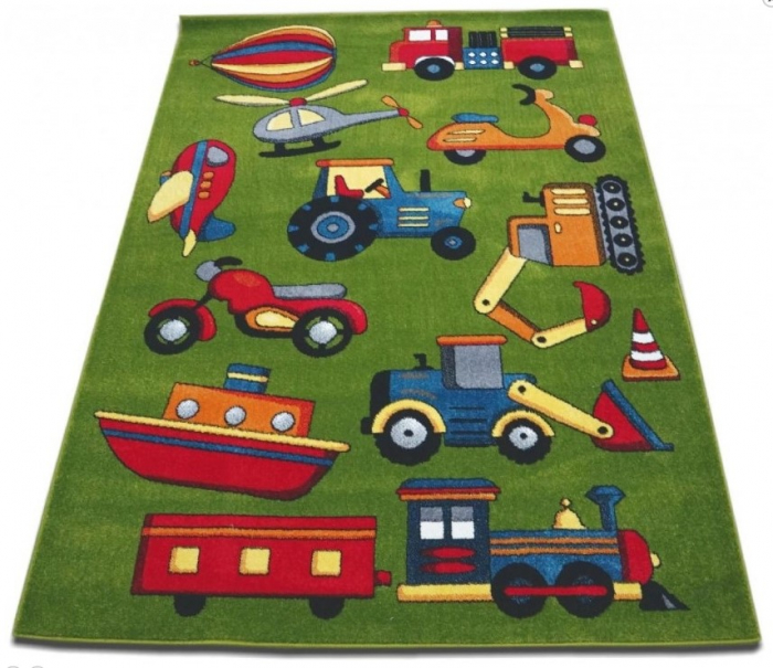 Model Copii 11242, Covor Dreptunghiular, 160 x 230 cm, Verde [3]