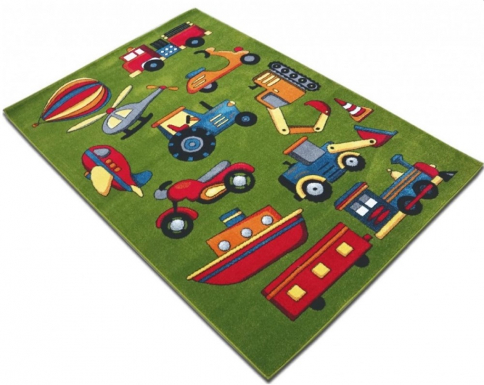 Model Copii 11242, Covor Dreptunghiular, 160 x 230 cm, Verde [4]