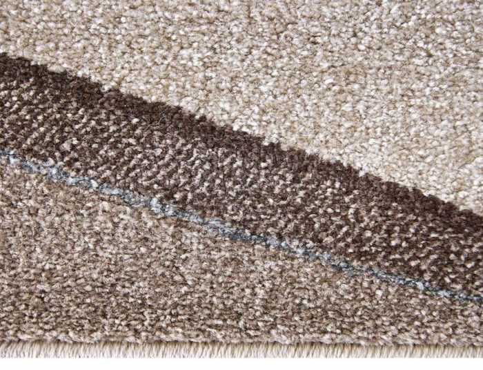 Traversa Hol, Model Daffi 13001/120, Festonata Latime 100 cm, Crem/Maro [5]