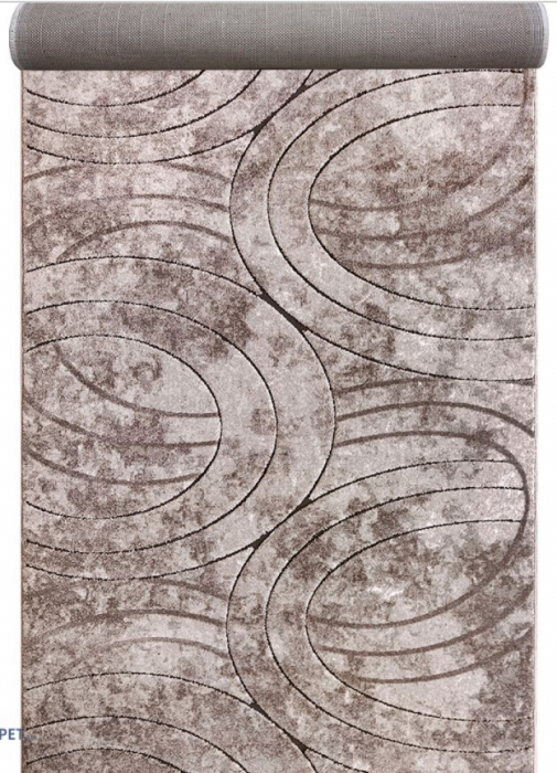 Traversa festonata, Model Fashion 32006/120, Crem/Maro Latime 120 cm [4]