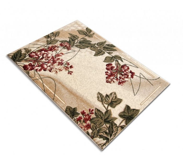 Model Floral 1511/110, Covor Dreptunghiular, Crem/Maro [3]