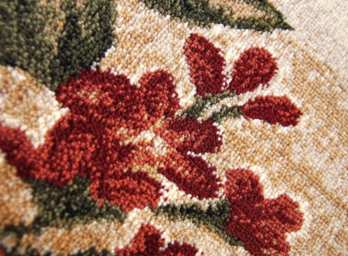 Model Floral 1511/110, Covor Dreptunghiular, Crem/Maro [5]