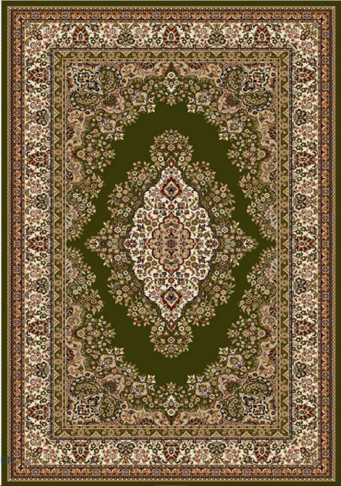 Covor Clasic Sufragerie, Model Lotos 1524/310, Covor Dreptunghiular, Verde [4]