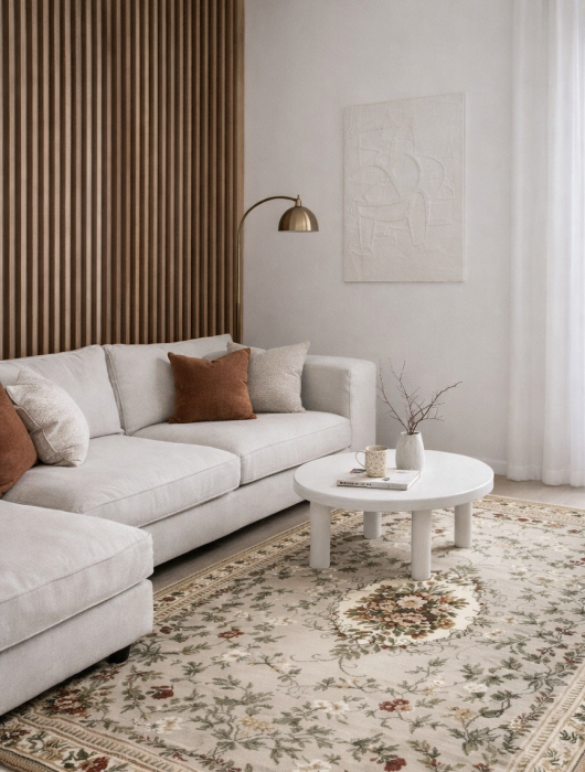 Model Lotos 1525/110, Covor Dreptunghiular, Crem/Bej [6]