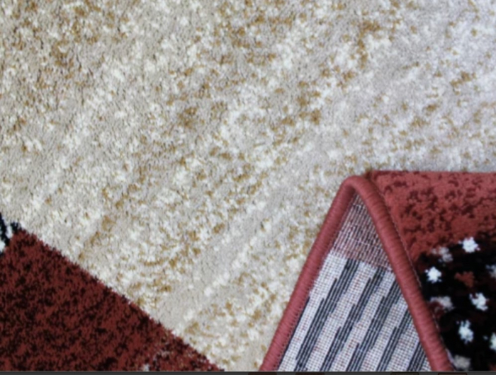 Covor Sufragerie/Dormitor, Model 1591/120, Rosu/Crem [3]