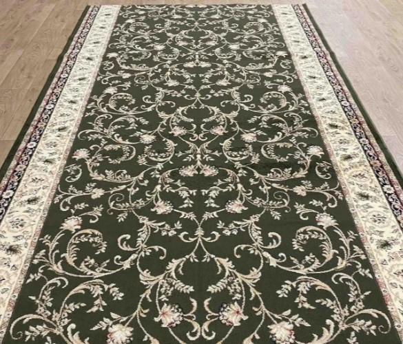 Traversa Hol, Model Lotos, Festonata, Latime 150 cm, Verde [2]