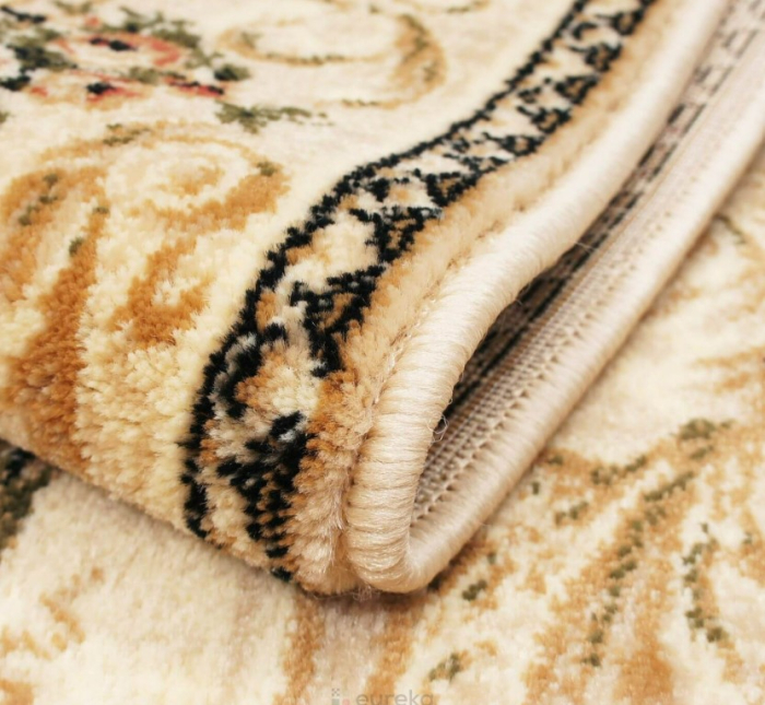 Traversa Hol, Model Lotos 535/106, Festonata la capete, Latime 50 cm, Crem/Bej [2]