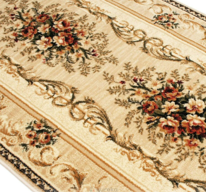 Traversa Hol, Model Lotos 535/106, Festonata la capete, Latime 50 cm, Crem/Bej [4]