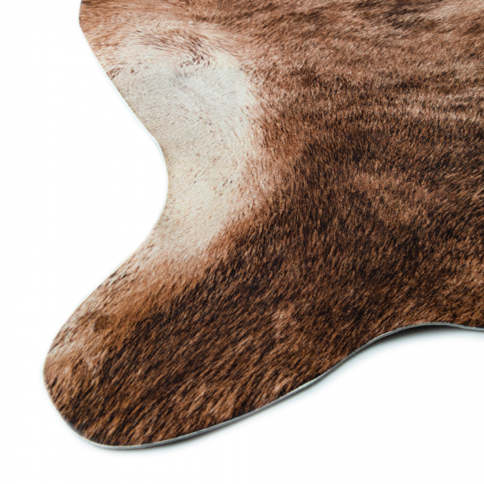 Covor din piele, Model Malmo P0179-088, Model Belgian, Maro, Dimensiunea 155x190 cm [4]