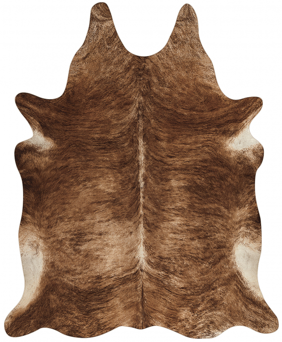 Covor din piele, Model Malmo P0179-088, Model Belgian, Maro, Dimensiunea 155x190 cm [3]