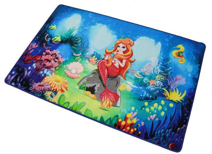 Model Mica Sirena, Covor Antiderapant pentru Copii, Multicolor [8]