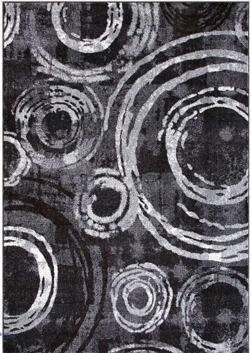 Covor Sufragerie/ Dormitor, Model Mira 24010/196, Dreptunghiular, Gri Inchis [5]