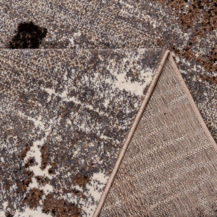 Traversa Hol, Model Mira 24037/123, Festonatala capete,  Latime 180 cm, Gri/Maro [9]