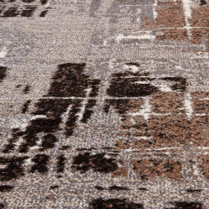 Traversa Hol, Model Mira 24037/123, Festonatala capete,  Latime 180 cm, Gri/Maro [8]