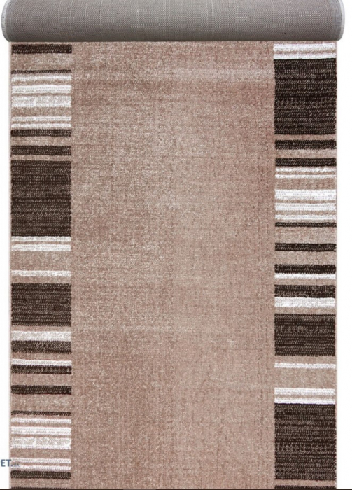 Traversa Hol, Model Mira 24070/120, Festonata, Latime 80 cm, Maro [1]