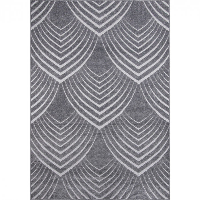 Covor Sufragerie, Model Oksi 38009/608, Dreptunghiular, Gri [1]