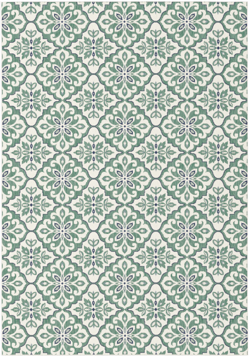 Model Sparta 19248-769, Covor Belgian Interior/Exterior, Verde/Crem [8]